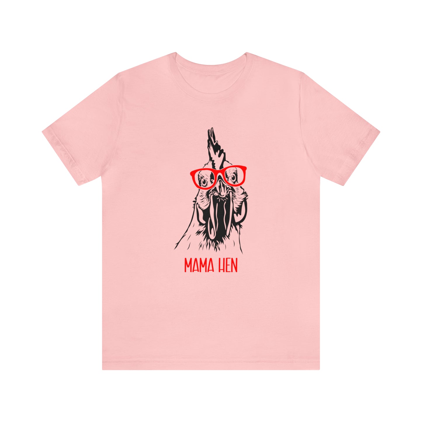 Chicken Mama: Quirky Chick with Red Glasses T-Shirt