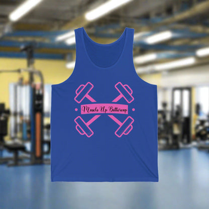 Workout Gym Lift Unisex Jersey Tank,  Muscle Up Buttercut Workout Shirt, muscle tee, gym shirt, muscle tank, crossfit tank, powerlift