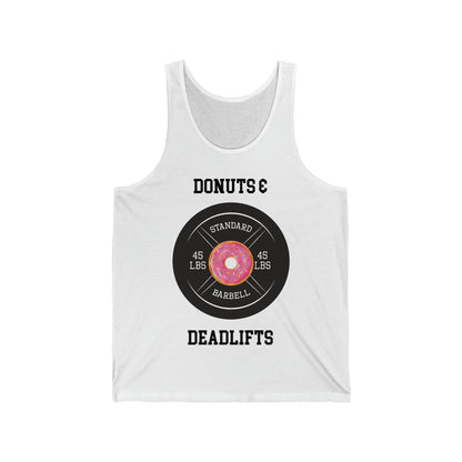 Donuts & Deadlifts Workout Shirt, Workout Gym Lift Unisex Tank, muscle tee, gym shirt, muscle tank, crossfit tank, powerlift