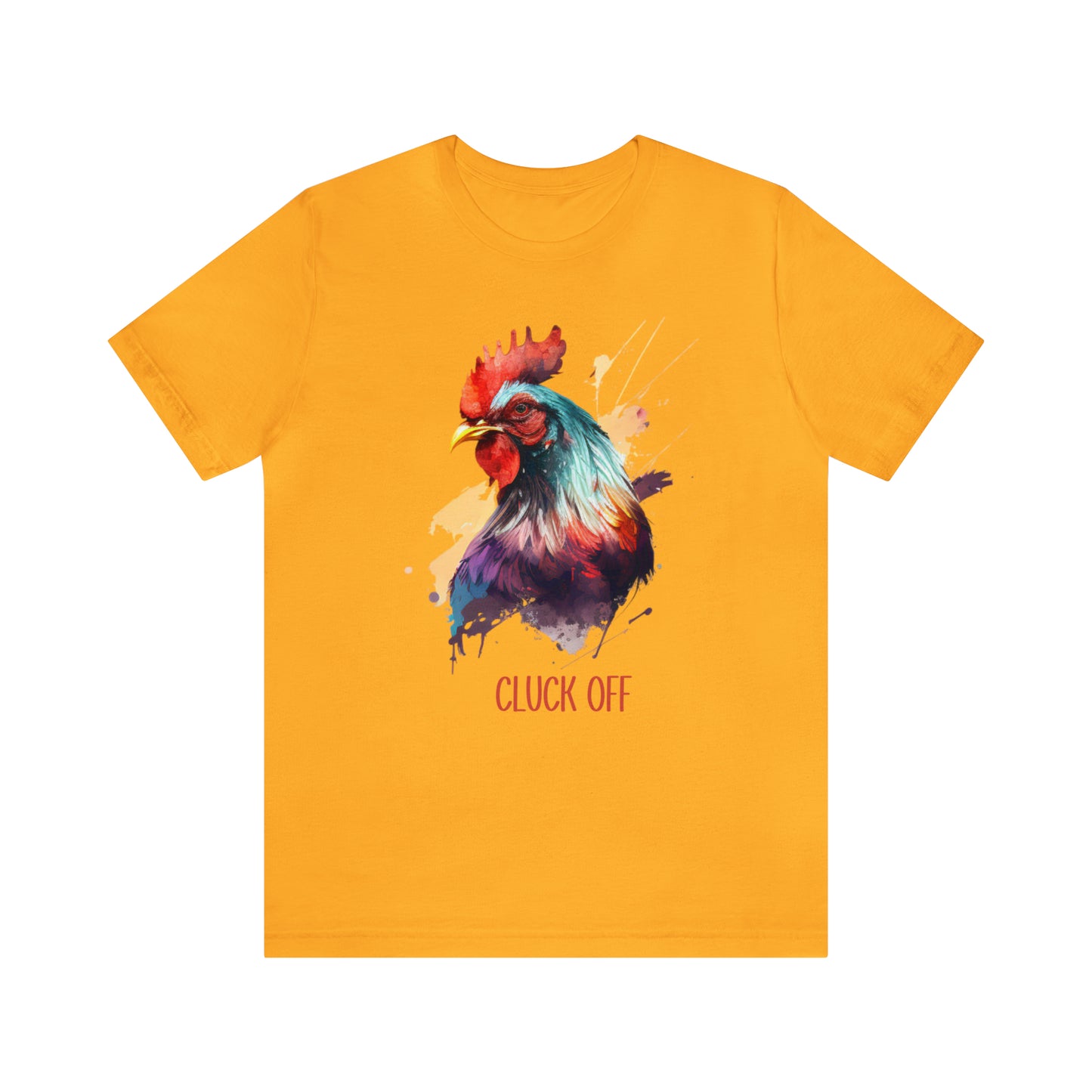 Cluck Off Watercolor Chicken T-Shirt - Embrace Vintage Vibes for Chicken Lovers