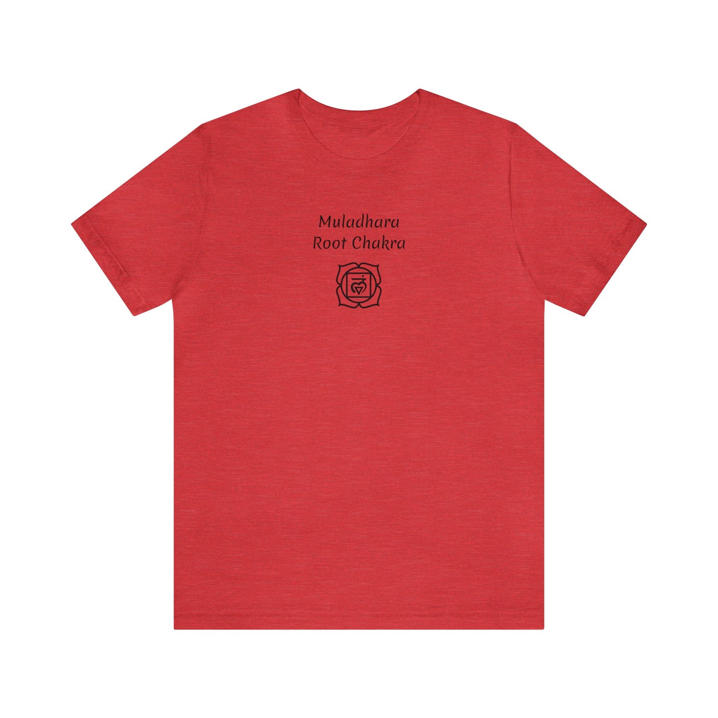 Muladhara Symbol Root Chakra Red T-shirt, Chakra shirt