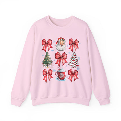 Cute Bow Croquette Christmas Sweatshirt