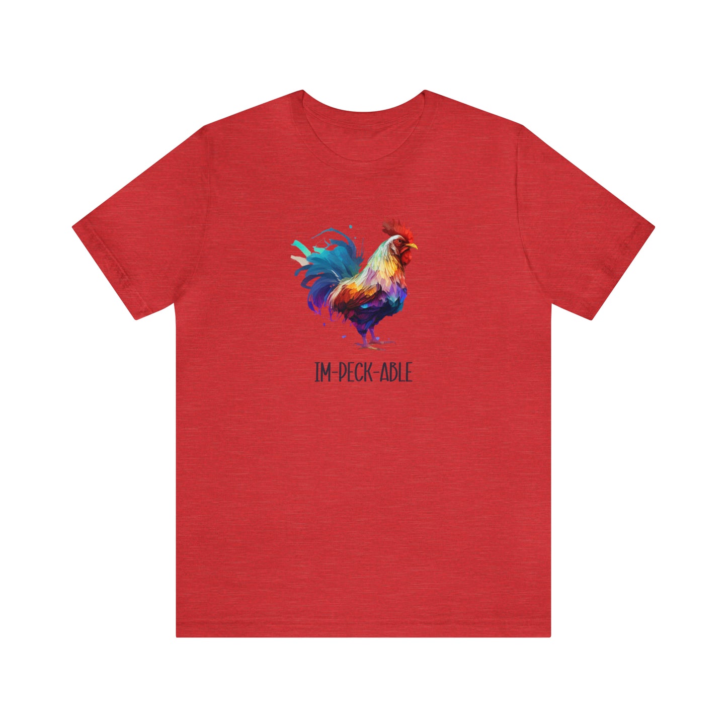 Im-peck-able Watercolor Chicken T-Shirt, Embrace Vintage Vibes, Chicken Lovers, Chicken T shirt, Chicken Mom Shirt, Funny Chicken Gift