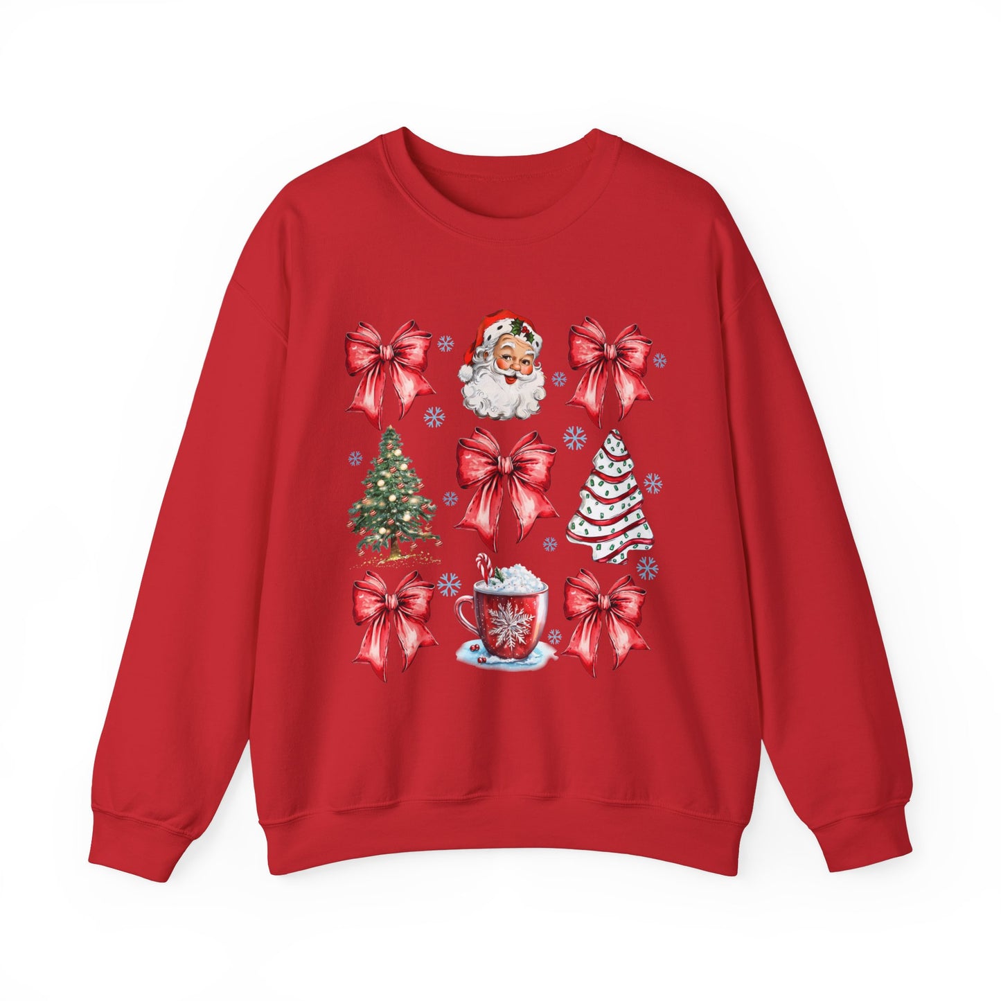 Cute Bow Croquette Christmas Sweatshirt