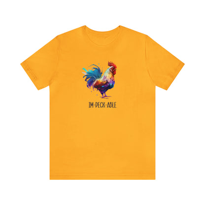 Im-peck-able Watercolor Chicken T-Shirt