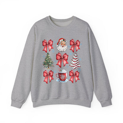 Cute Bow Croquette Christmas Sweatshirt