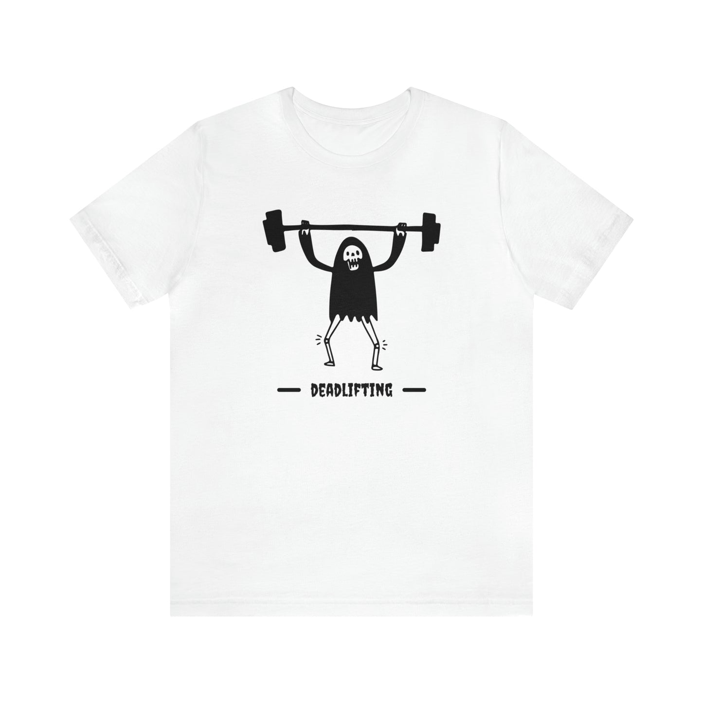 Skeleton Deadlifting shirt featuring Skeleton lifting a dumbell graphics, Spooky Season, Retro Halloween skeleton, bodybuilding, powerlifter