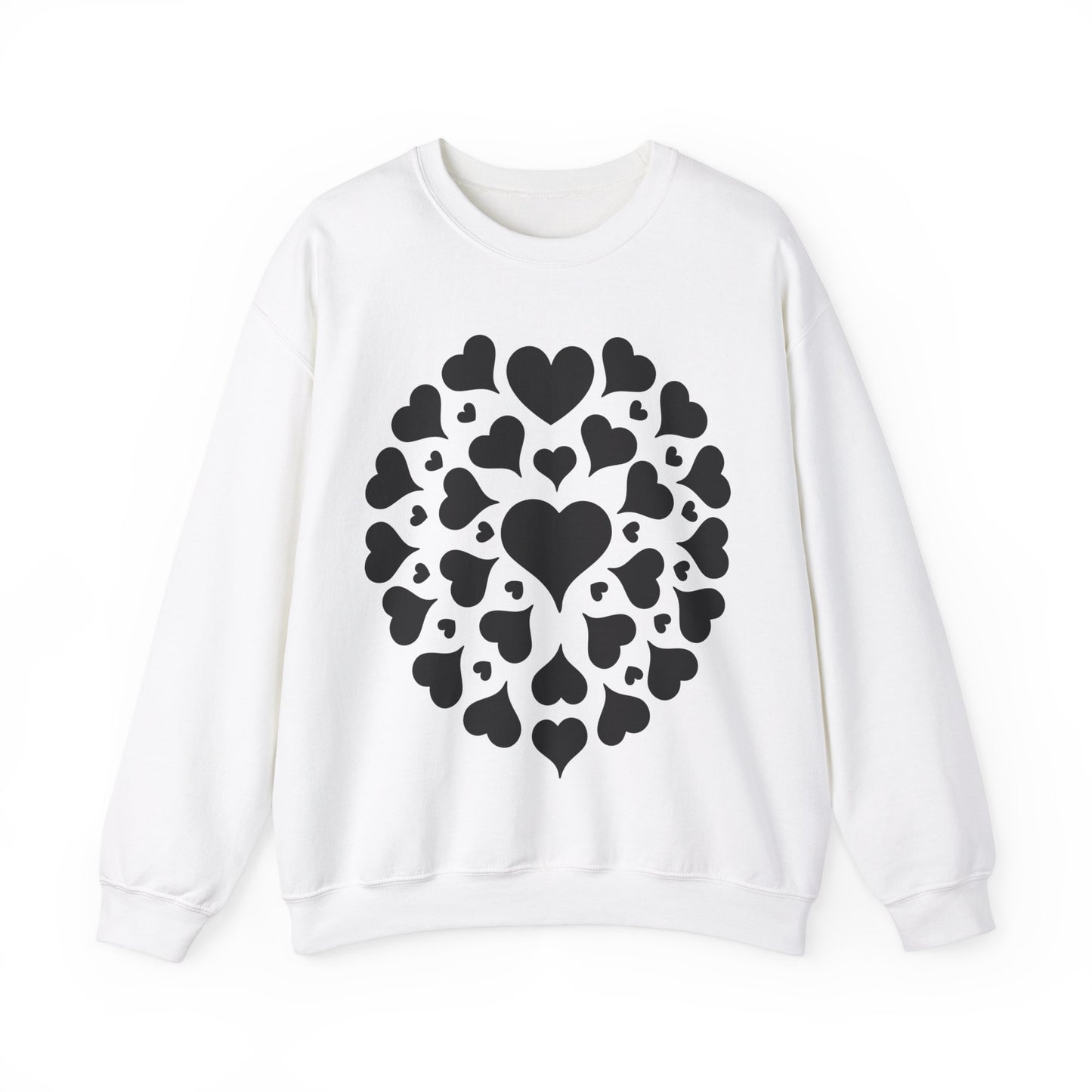 Mandala Big Heart  Sweatshirt for You for Valentine's Day - Crewneck Pullover