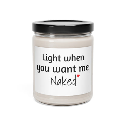Light When You Want Me Naked Candle Gift for Boyfriend, Relationship Gift