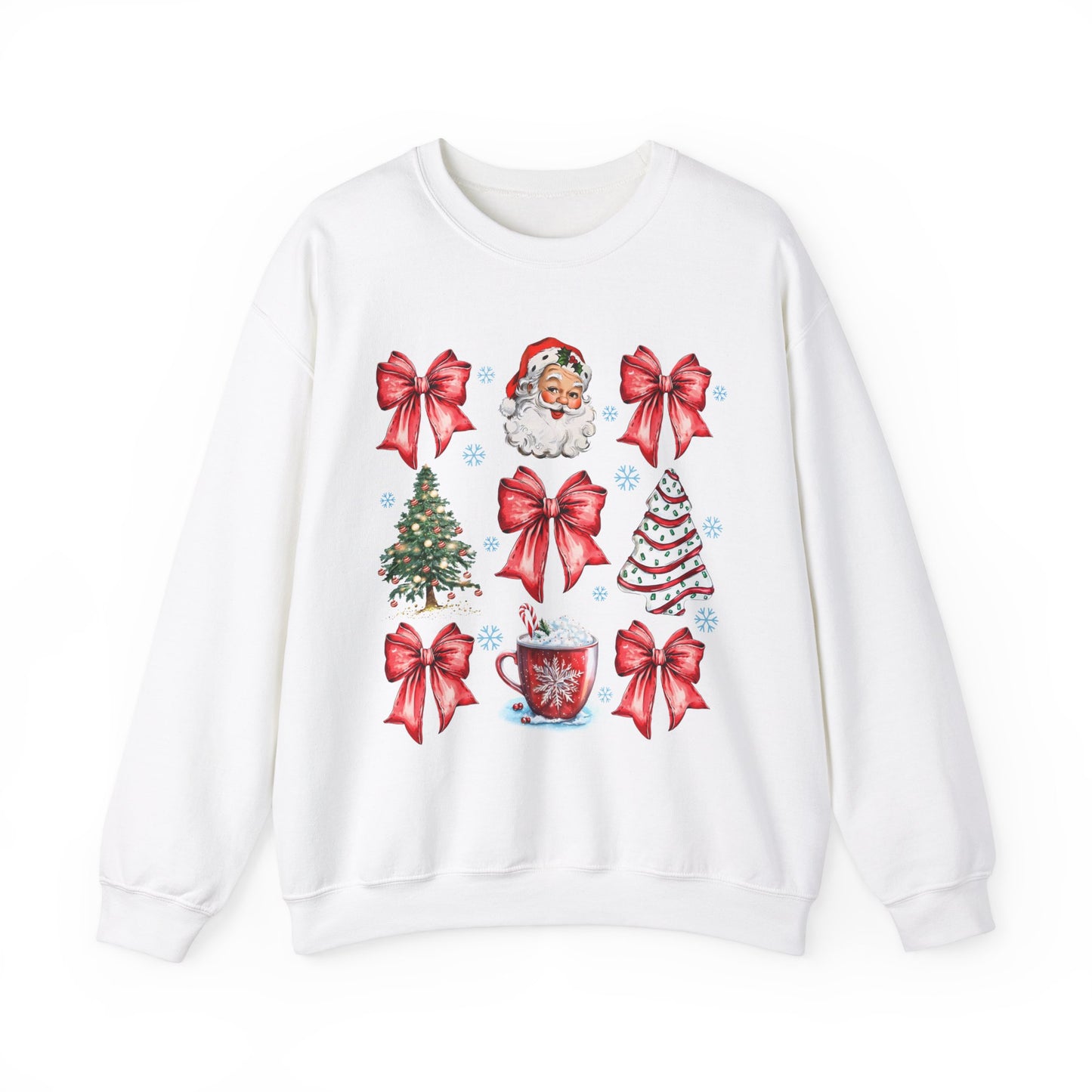 Cute Bow Croquette Christmas Sweatshirt