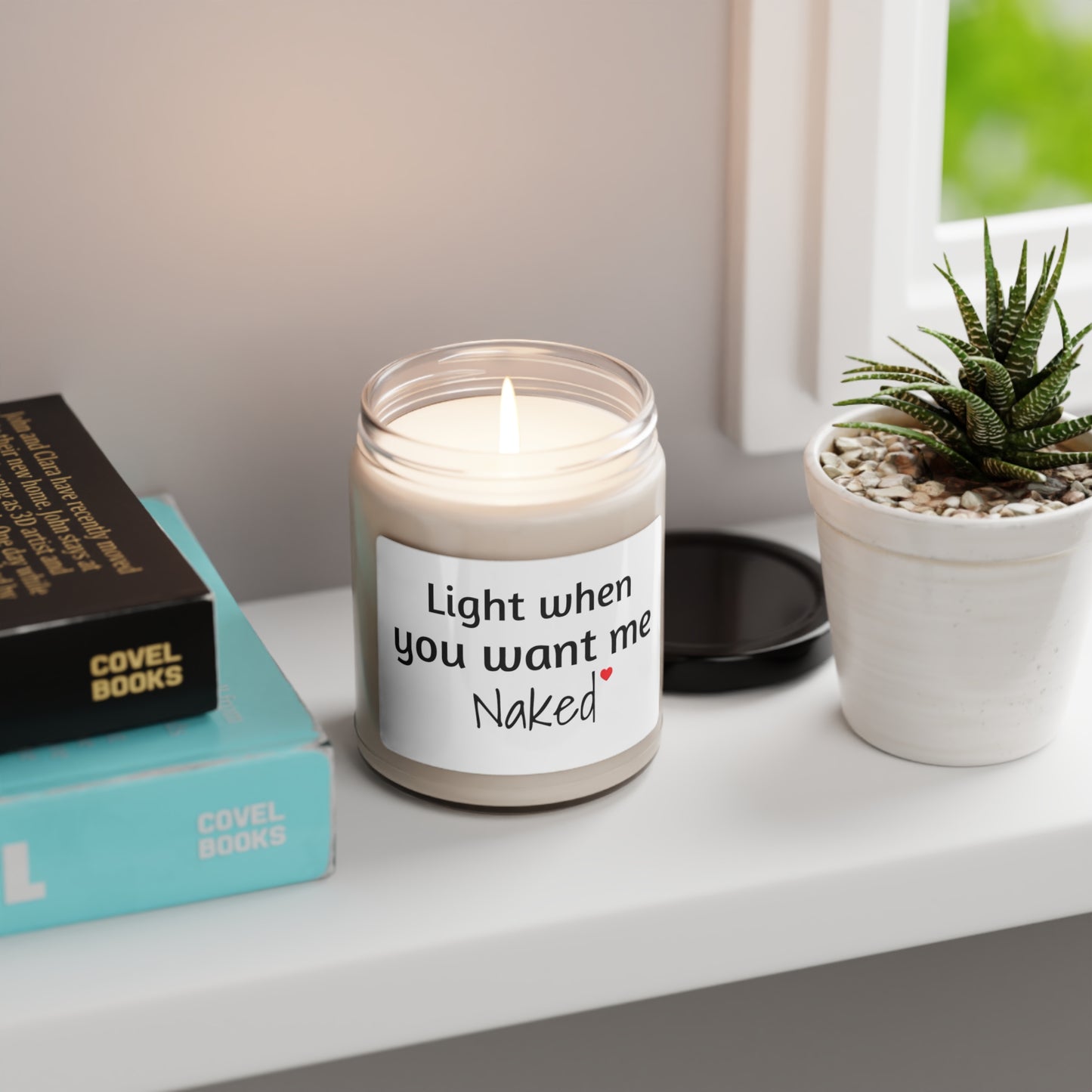 Light When You Want Me Naked Candle Gift for Boyfriend, Relationship Gift