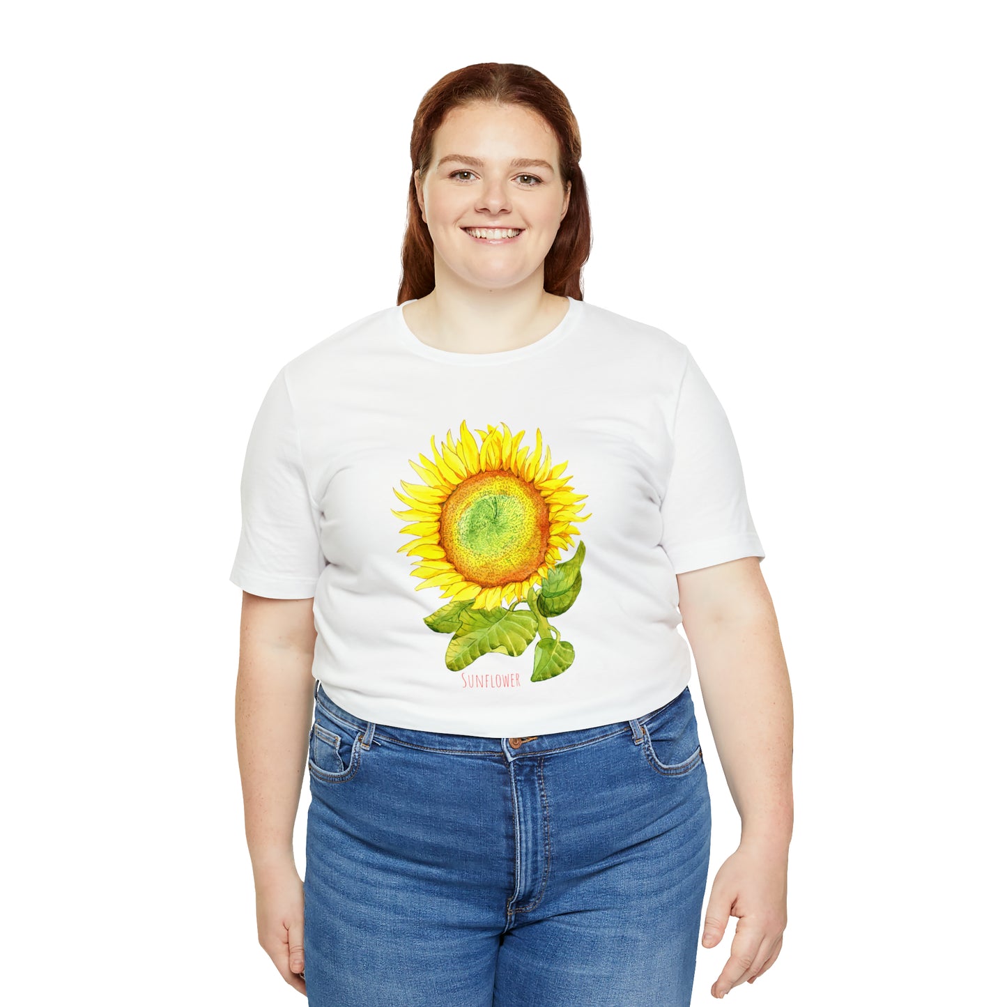 Sunflower watercolor print T-Shirt, Watercolor Sunflower lover Gift,  Plant Lady Shirt