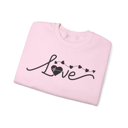 Self Love Heartbeat Sweatshirt for Valentines Day - Crewneck Sweatshirt