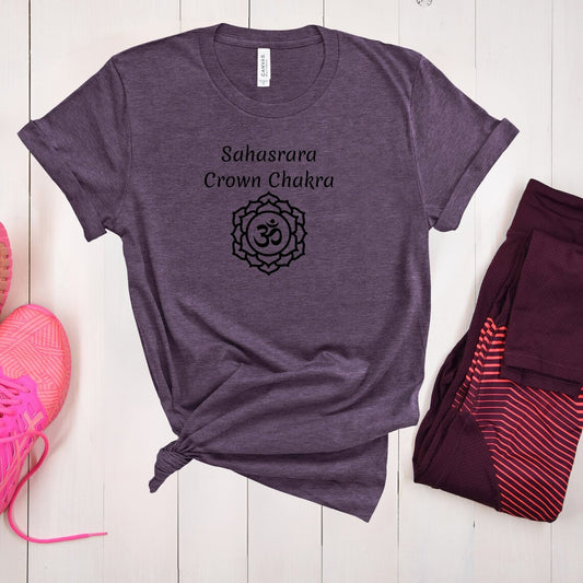 Sahasrara Symbol Crown Chakra Purple T-Shirt