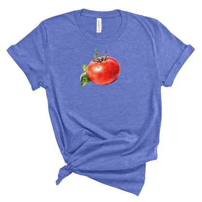 Garden Fresh: Tomato Watercolor Vegetable T-Shirt, Watercolor print, Vegetable t-shirt, Foodie Shirt