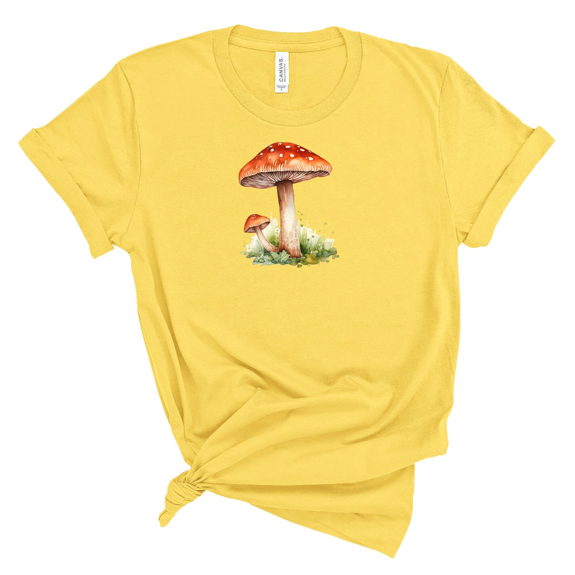 Magical Mushroom T-Shirt Real Mushroom Watercolor print shirt mushroom Shirt Foodie Shirt vegetable shirt cottagecore tee for fungi lover