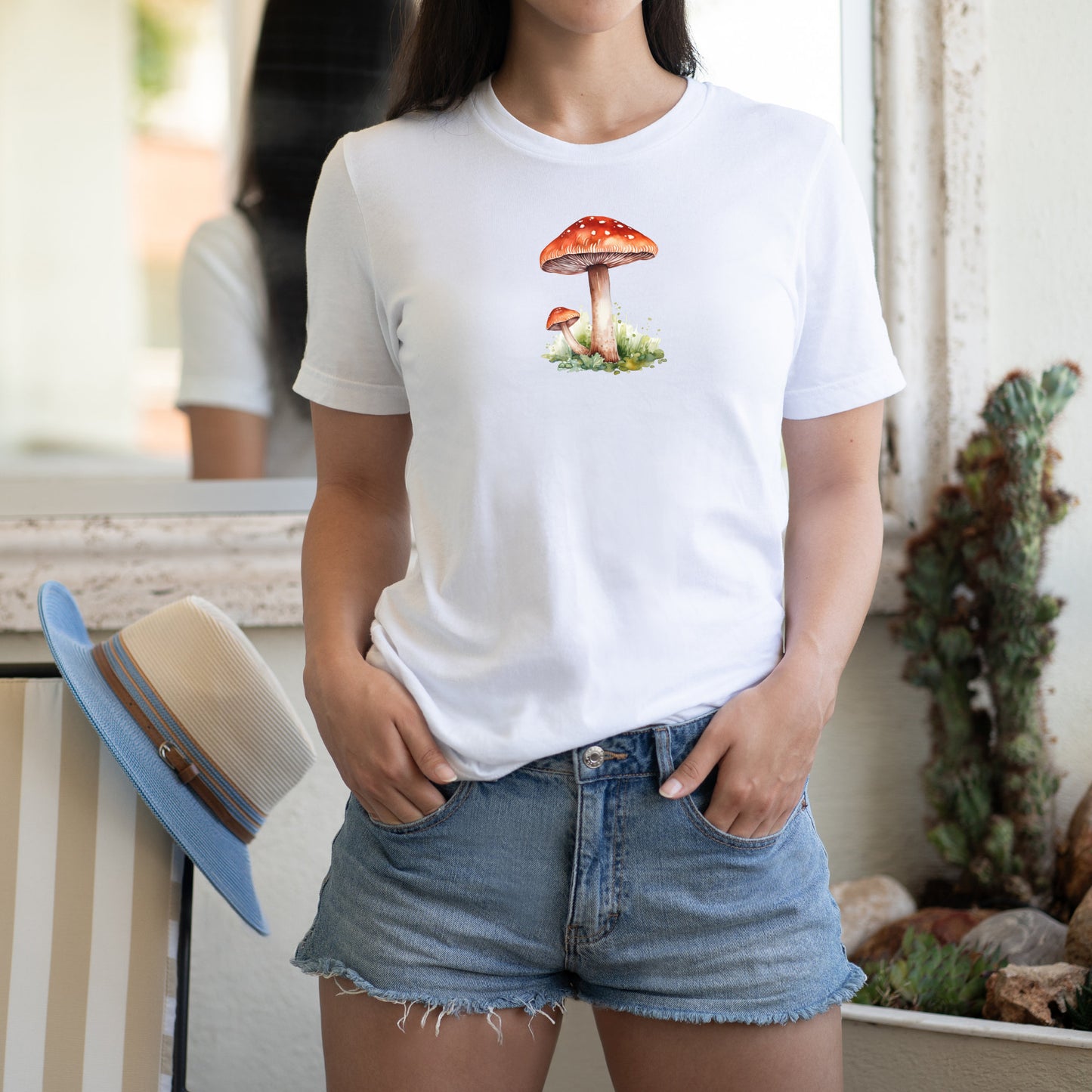 Magical Mushroom T-Shirt Real Mushroom Watercolor print shirt mushroom Shirt Foodie Shirt vegetable shirt cottagecore tee for fungi lover