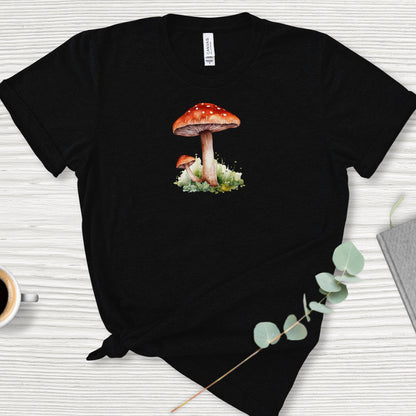 Magical Mushroom T-Shirt Real Mushroom Watercolor print shirt mushroom Shirt Foodie Shirt vegetable shirt cottagecore tee for fungi lover