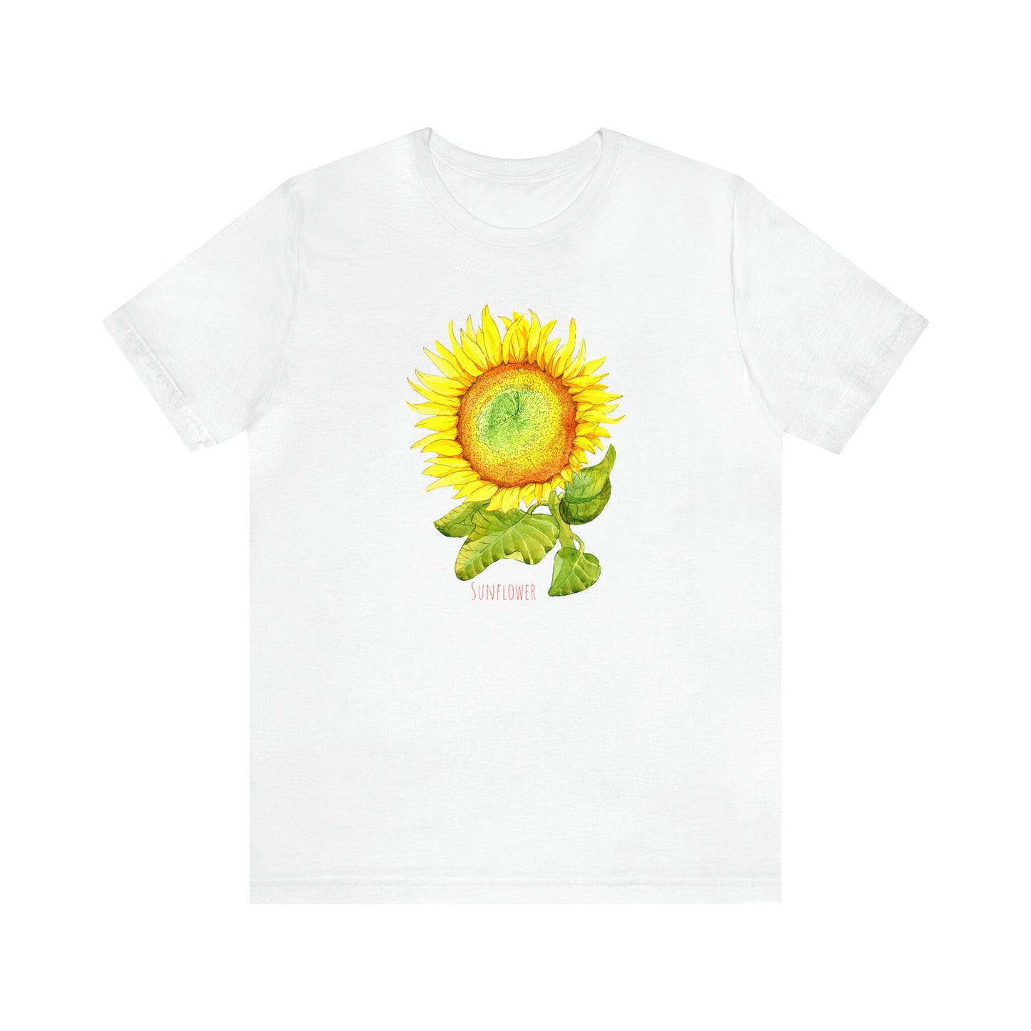 Sunflower watercolor print T-Shirt, Watercolor Sunflower Shirt Flower lover Gift Plant Lady Shirt