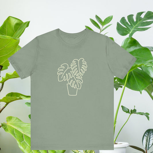 Monstera Plant Shirt Monstera T-Shirt Monstera Leaf Shirt Eco Plant Mom Tee Plant Lover Plant Lady Gift For Plant Lover Just One More Plant