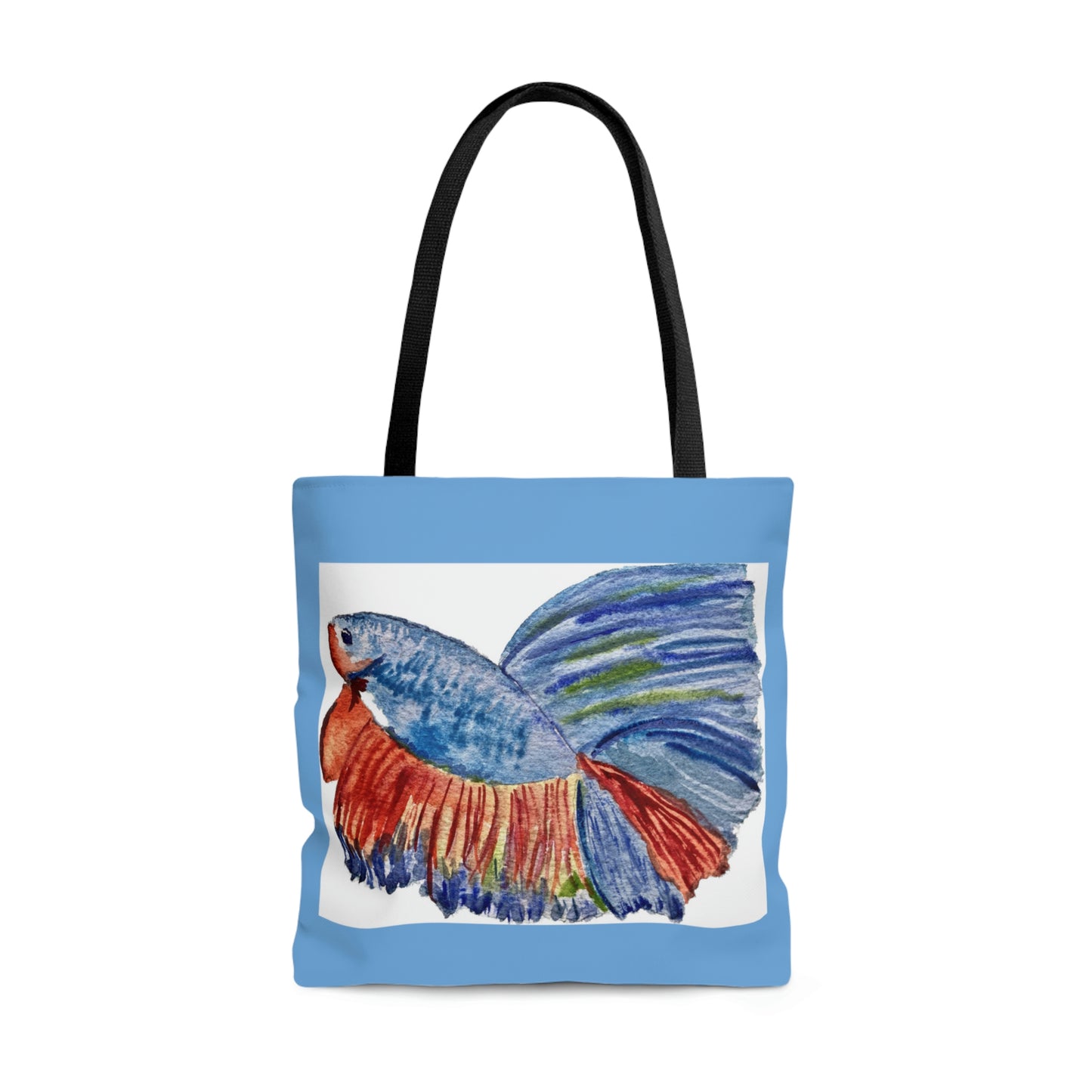 Blue Tropical Fish Tote Bag for the Beach,  Beach Theme Gifts, Vacation Accessories, Fish Tote Bag, Fish Lover