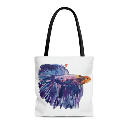 Purple Tropical Fish Tote Bag for the Beach,  Beach Theme Gifts, Vacation Accessories, Fish Tote Bag, Fish Lover