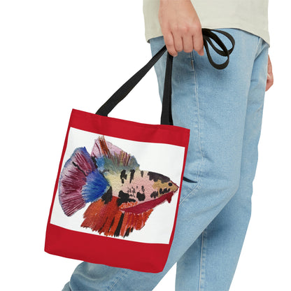 Multicolored Tropical Fish Tote Bag for the Beach,  Beach Theme Gifts, Vacation Accessories, Fish Tote Bag, Fish Lover