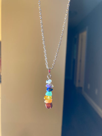 Chakra crystal necklace