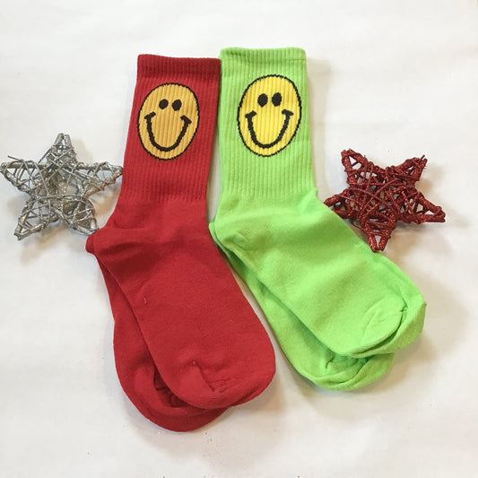 Christmas Happy Face Socks 2-Pack
