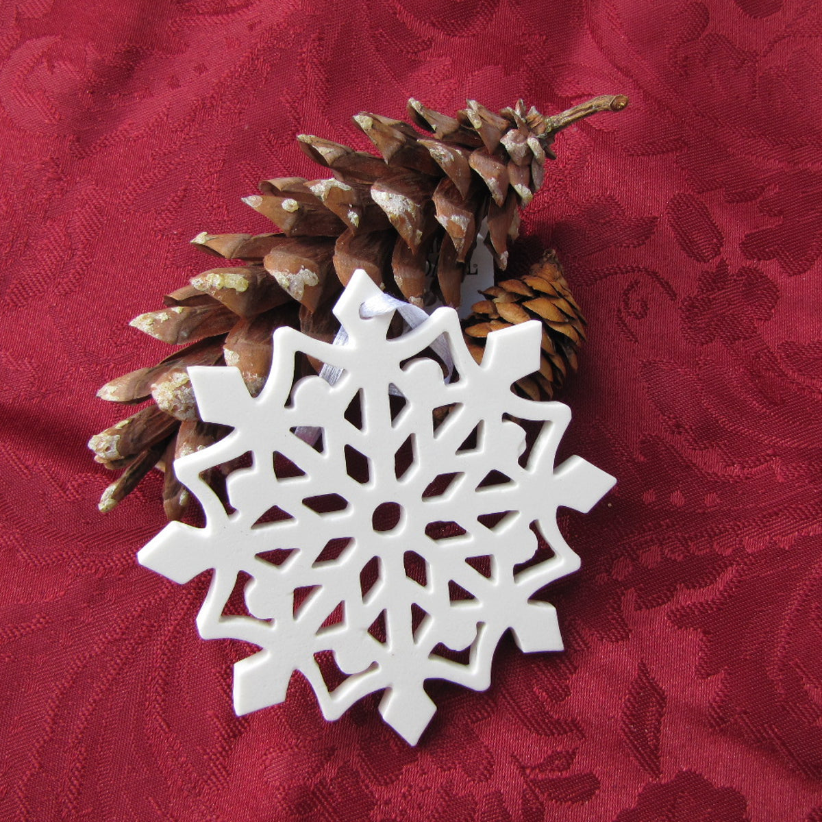 Porcelain Snowflakes Ornaments