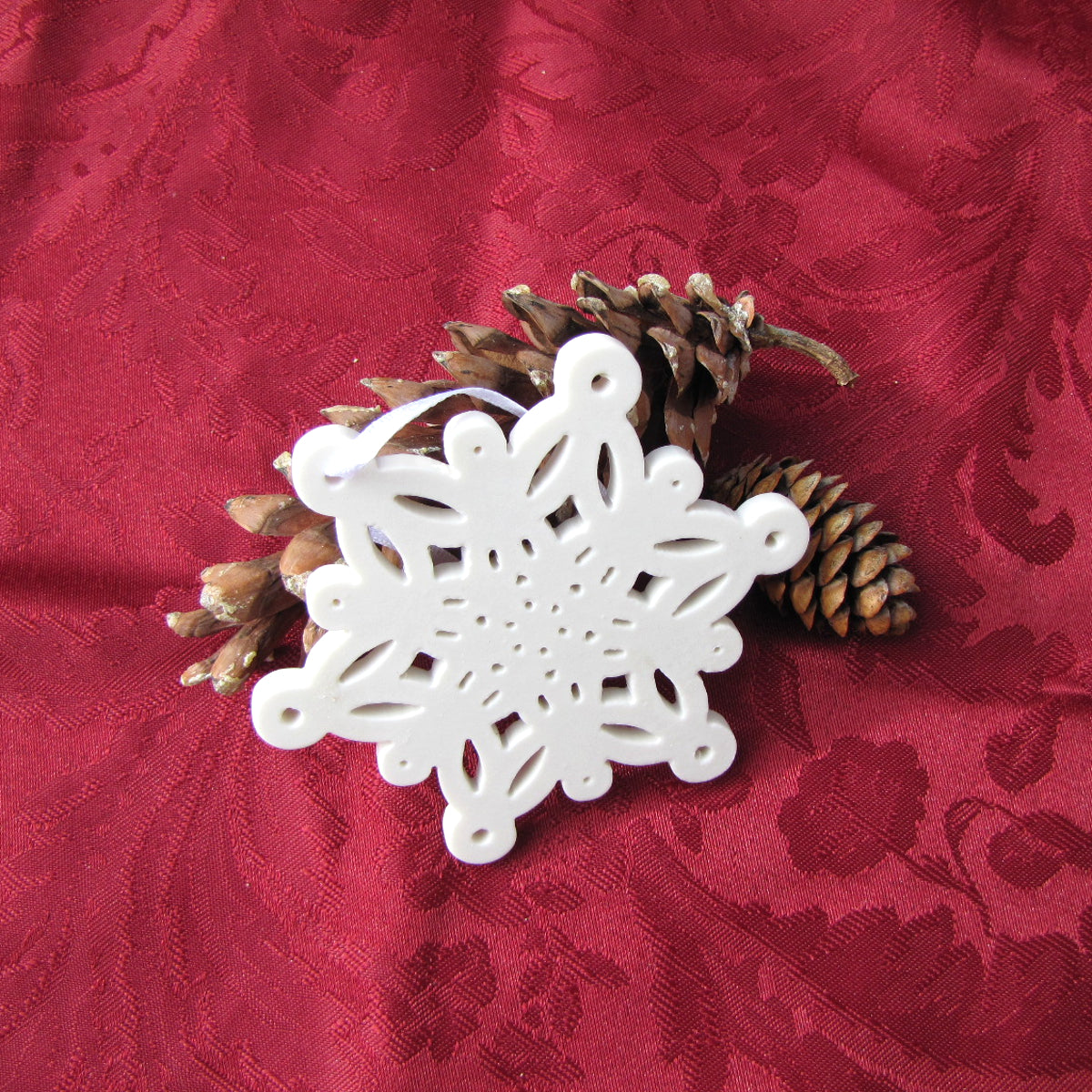 Porcelain Snowflakes Ornaments
