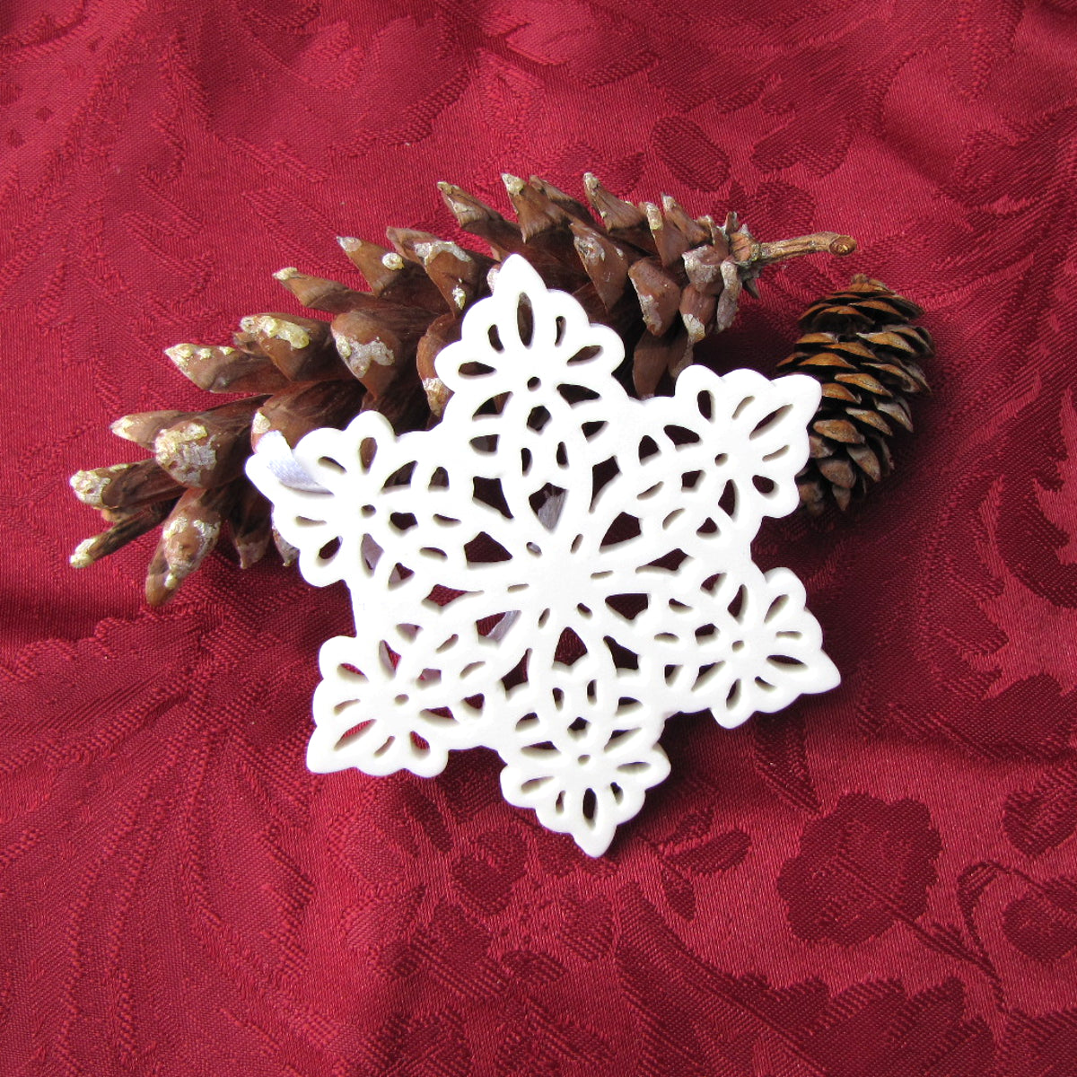 Porcelain Snowflakes Ornaments